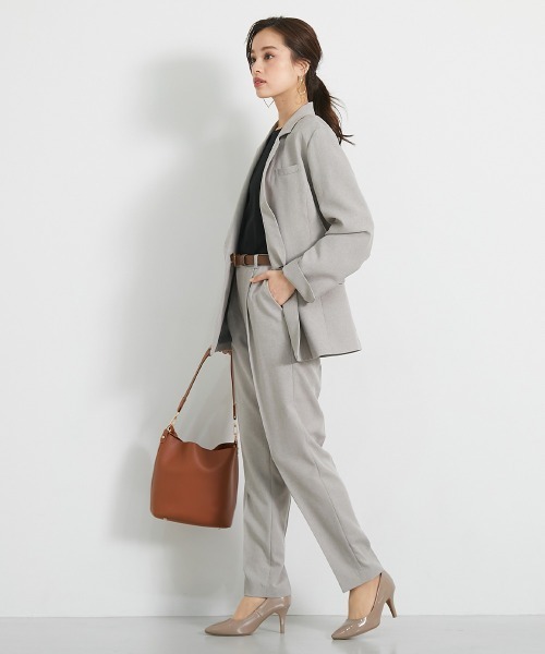 「7days Life Styling」 「Silent Majority」パンツスーツ LL ネイビー レディース_画像4