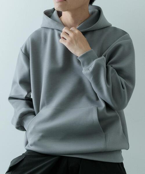 「ITEMS URBANRESEARCH」 プルオーバーパーカー LARGE グレー メンズ_画像2