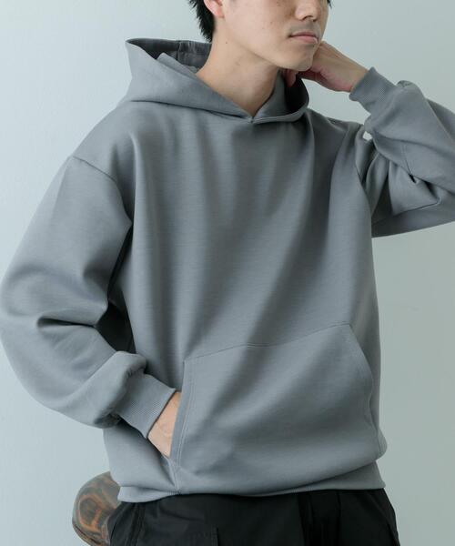 「ITEMS URBANRESEARCH」 プルオーバーパーカー LARGE グレー メンズ_画像3
