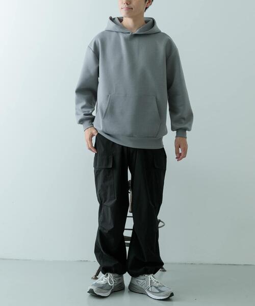 「ITEMS URBANRESEARCH」 プルオーバーパーカー LARGE グレー メンズ_画像8