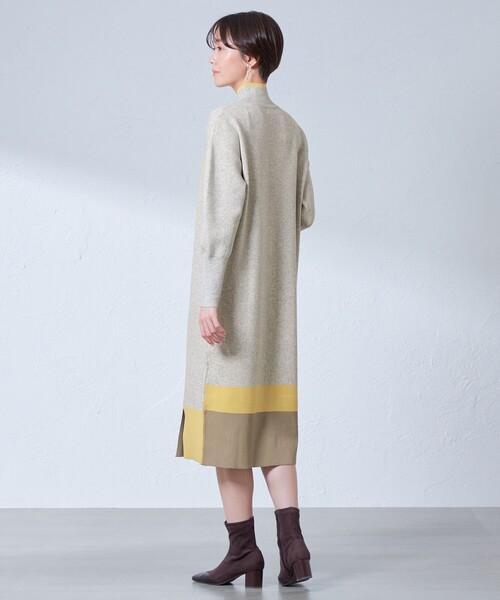 「CAST:」 ニットワンピース M ネイビー レディース_画像3