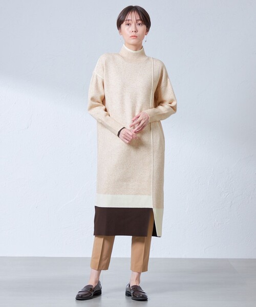 「CAST:」 ニットワンピース M ネイビー レディース_画像6