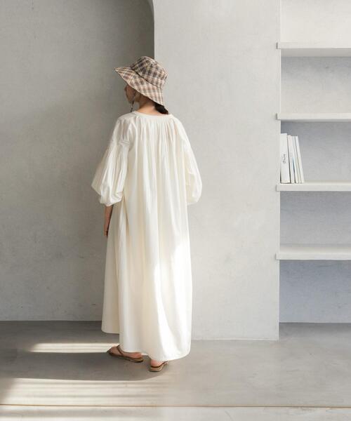 「URBAN RESEARCH DOORS」 長袖ワンピース MEDIUM オフホワイト レディースの画像
