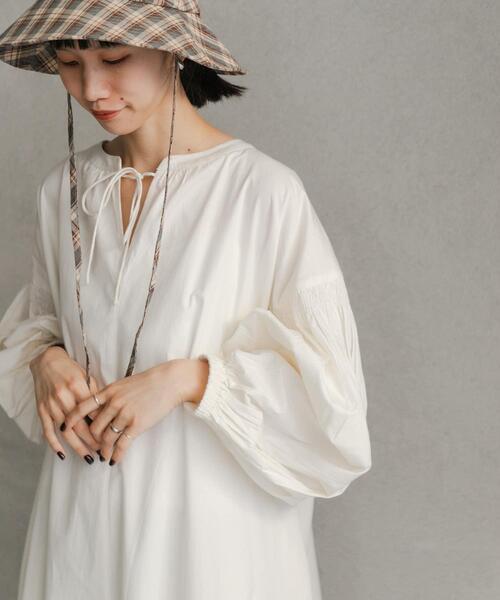 「URBAN RESEARCH DOORS」 長袖ワンピース MEDIUM オフホワイト レディースの画像