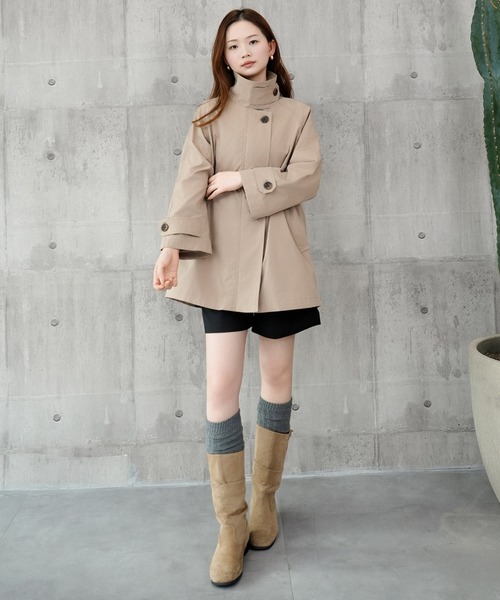 alice auaa トレンチコート【ベージュ】 DRESS+（ドレスプラス） トレンチコート コート トレンチコート A