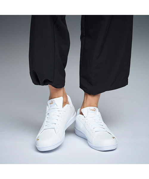 PUMA（プーマ） ローカットスニーカー 23.5cm ホワイト×シルバー