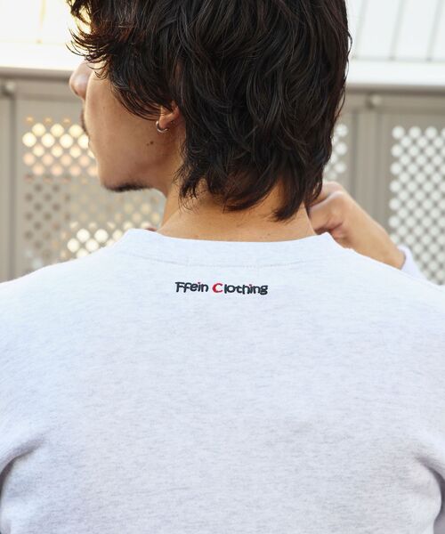 「FFEIN」 スウェットカットソー LARGE アッシュグレー メンズ_画像5
