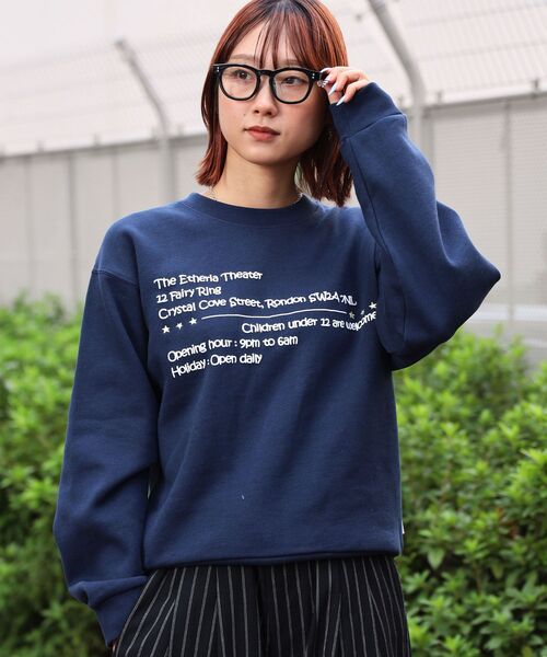 「FFEIN」 スウェットカットソー LARGE アッシュグレー メンズ_画像8