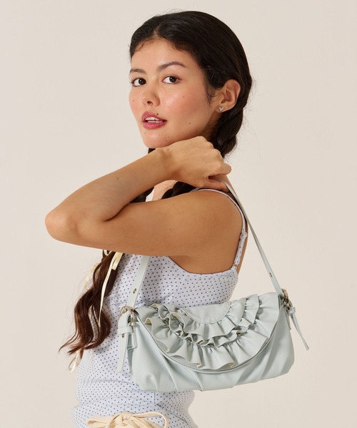 TINA : JOJUN カーキ　ハンドバッグ　本革　ミニバッグ TINA : JOJUN カーキ ハンドバッグ 本革 ミニバッグ TINA：JOJUN