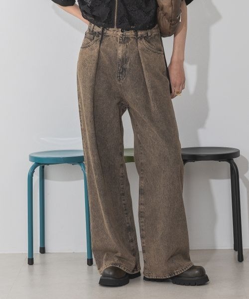 「JEANASIS」 デニムパンツ MEDIUM ピンク レディース_画像10