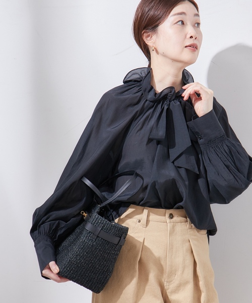 「journal standard L'essage」 長袖ブラウス FREE ホワイト レディース_画像7