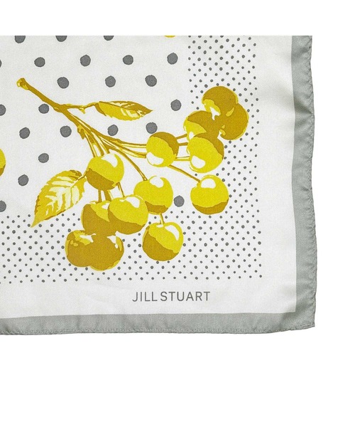 スカーフ バンダナ Cherry Dots シルクスクエアプチスカーフ レディース メンズ