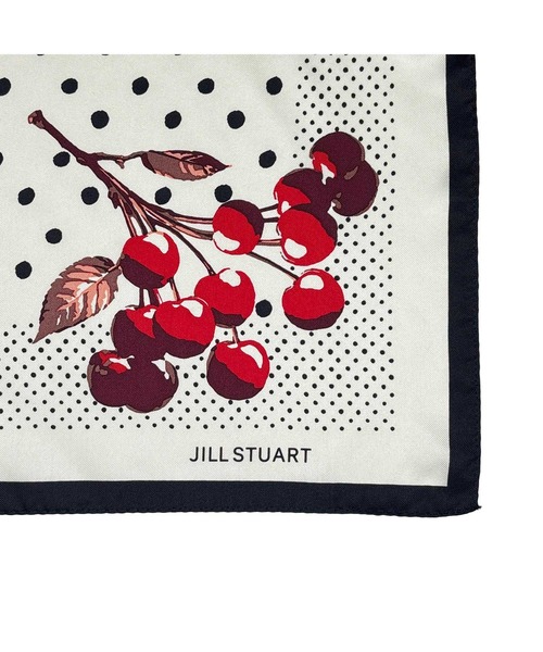 スカーフ バンダナ Cherry Dots シルクスクエアプチスカーフ レディース メンズ
