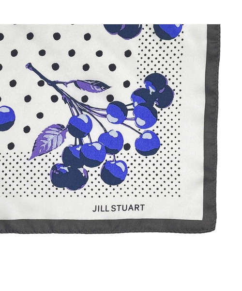 スカーフ バンダナ Cherry Dots シルクスクエアプチスカーフ レディース メンズ