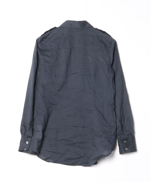 theory luxe ネイビー長袖ブラウス38 theory luxe（セオリーリュクス） 長袖シャツ 38 ネイビー レディース