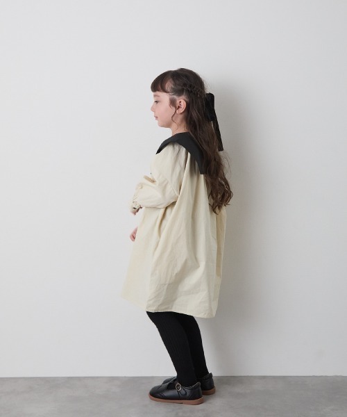 「riziere」 「KIDS」長袖ワンピース 90 ベージュ キッズ_画像4