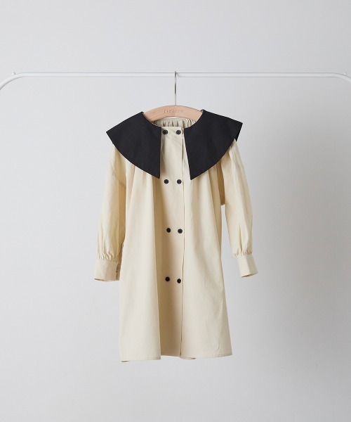 「riziere」 「KIDS」長袖ワンピース 90 ベージュ キッズ_画像8
