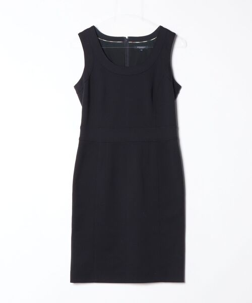 BURBERRY ノースリーブ ワンピース 38 BURBERRY（バーバリー） ノースリーブワンピース 38 ネイビー