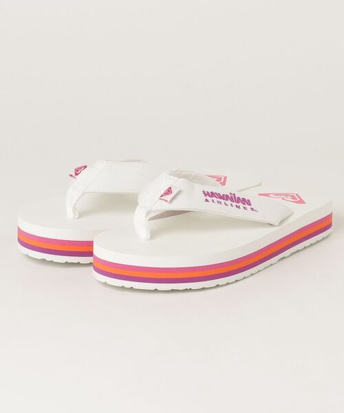 サンダル ロキシー ROXY ROXY x HAWAIIAN AIRLINES FLIP FLOP キッズ 子供の画像