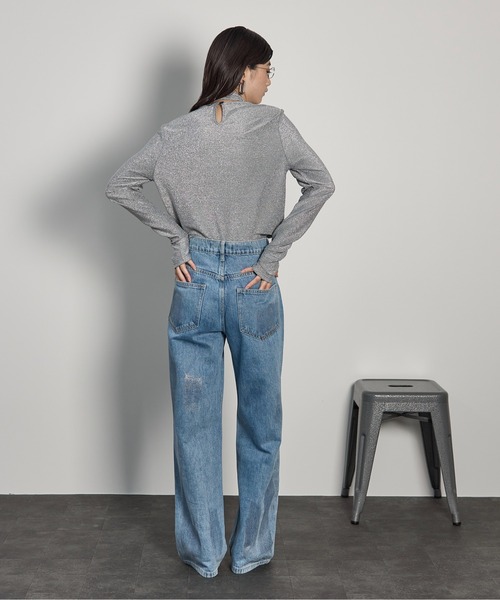 「THE YOn」 長袖カットソー FREE シルバー レディース_画像7
