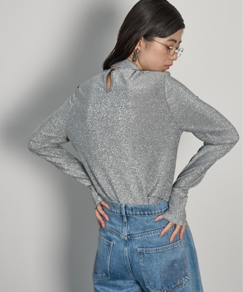 「THE YOn」 長袖カットソー FREE シルバー レディース_画像8