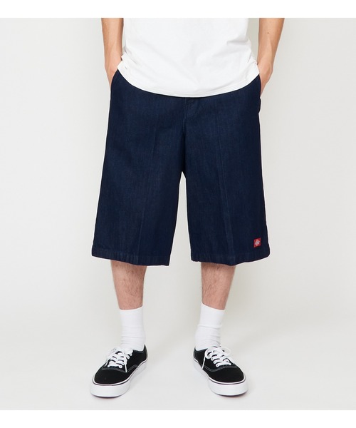【EASY NO EASY】デニムハーフパンツ　サイズ2 Dickies（ディッキーズ） ハーフパンツ ワイドパンツ ジーンズ 短パン