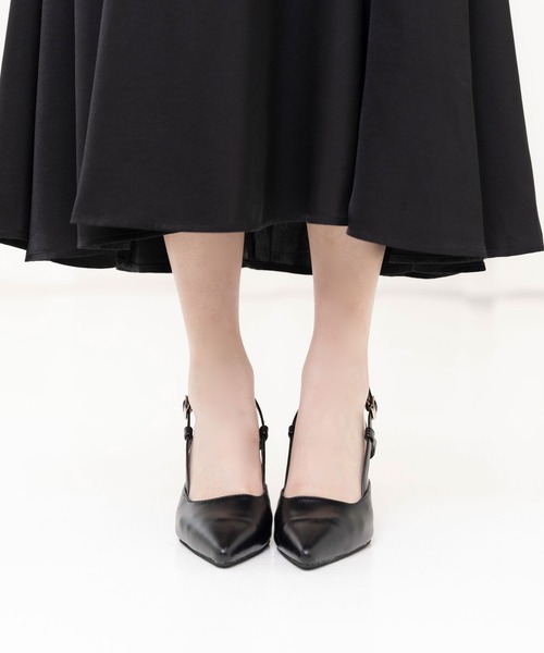 「DearMyLoveMillor」 ヒールサンダル 22.5cm ブラック レディース_画像2