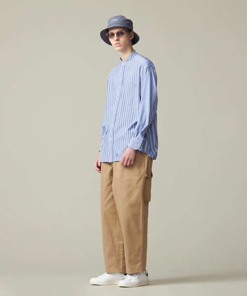 「J.PRESS YORK STREET」 長袖シャツ X-LARGE ブルー メンズ_画像3