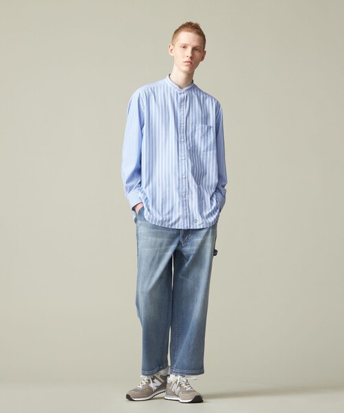 「J.PRESS YORK STREET」 長袖シャツ X-LARGE ブルー メンズ_画像8