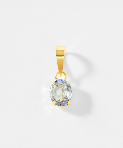 こ*ん様 K18 石付きペンダントトップ オーバル Jewel closet by L&Co. ネックレス K18 ゾイサイト オーバル