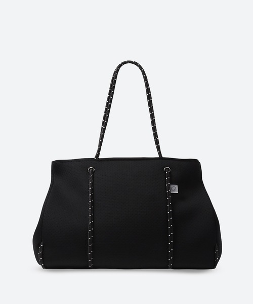 トートバッグ 「大容量24L/ポーチ付き」ジップ付きネオプレーントート