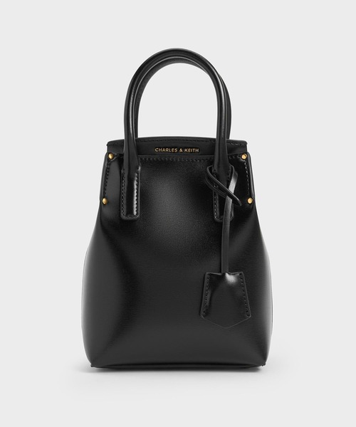 ふ*ぁ様 未使用 チャールズ&キース ハンドバッグ 2way 黒 ショルダーバッ CHARLES ＆ KEITH（チャールズ&キース） 「CHARLES & KEITH」 2WAY