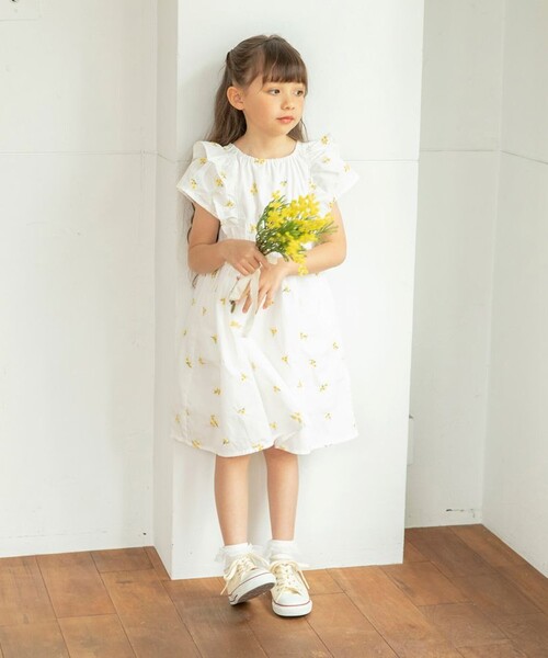 「branshes」 「KIDS」半袖ワンピース 130 ブルー キッズ_画像5