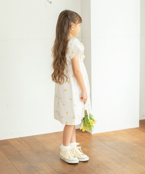 「branshes」 「KIDS」半袖ワンピース 130 ブルー キッズ_画像6