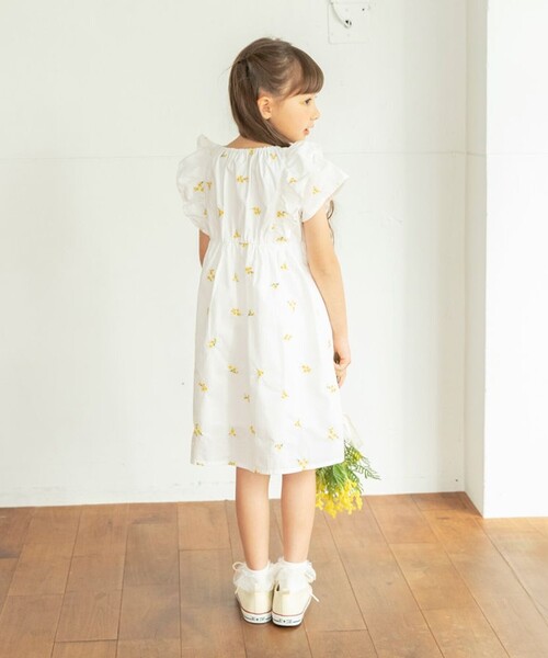 「branshes」 「KIDS」半袖ワンピース 130 ブルー キッズ_画像7