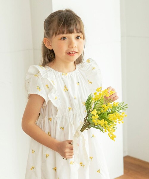「branshes」 「KIDS」半袖ワンピース 130 ブルー キッズ_画像8