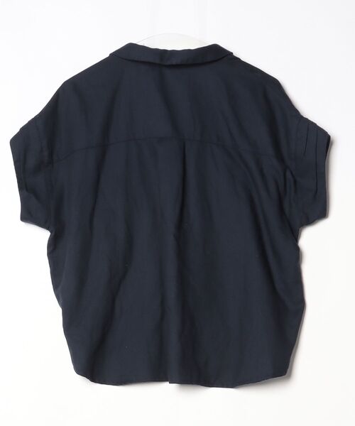 「BEAMS HEART」 半袖シャツ - ネイビー レディース_画像2