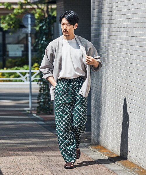 「EDIFICE LA BOUCLE」 イージーパンツ 1 ブラック系その他 メンズ_画像6