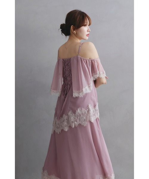Her lip to ワンピース Isadora Lace Tiered Camisole Dress