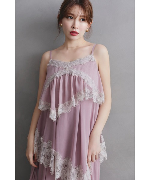 Her lip to ワンピース Isadora Lace Tiered Camisole Dress