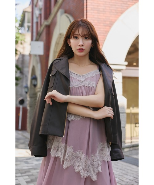 Her lip to ワンピース Isadora Lace Tiered Camisole Dress