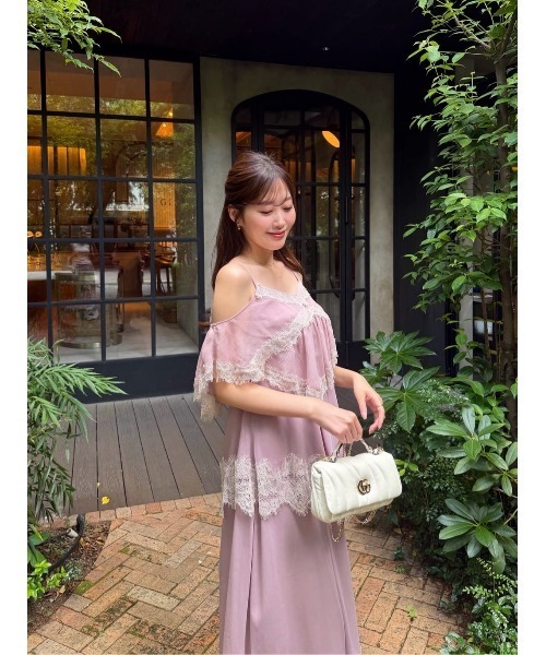 Her lip to ワンピース Isadora Lace Tiered Camisole Dress