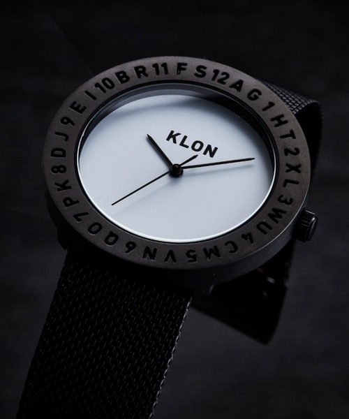 腕時計 KLON ENGRAVE TIME -MESH STRAP- メンズ レディースの画像