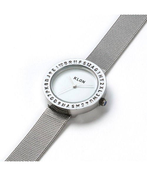 腕時計 KLON ENGRAVE TIME -MESH STRAP- メンズ レディースの画像