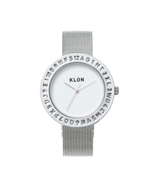 腕時計 KLON ENGRAVE TIME -MESH STRAP- メンズ レディースの画像