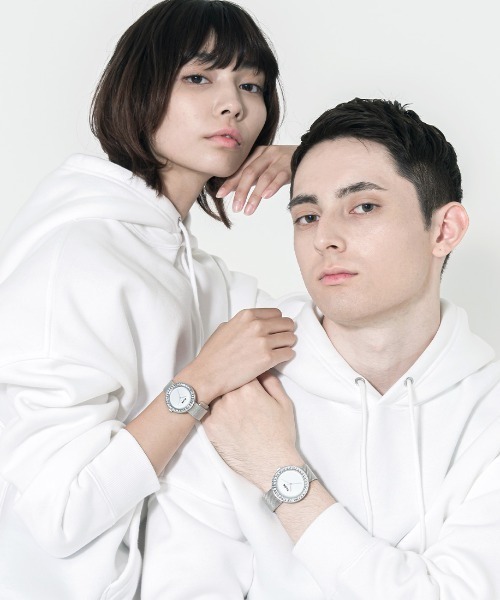 腕時計 KLON ENGRAVE TIME -MESH STRAP- メンズ レディースの画像