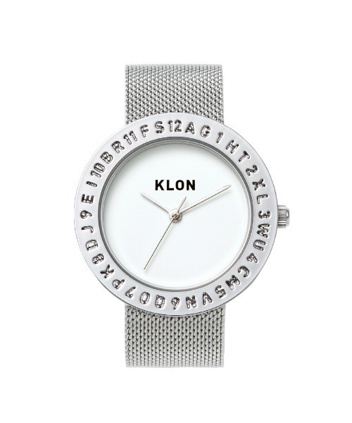 腕時計 KLON ENGRAVE TIME -MESH STRAP- メンズ レディースの画像