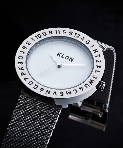 腕時計 KLON ENGRAVE TIME -MESH STRAP- メンズ レディースの画像