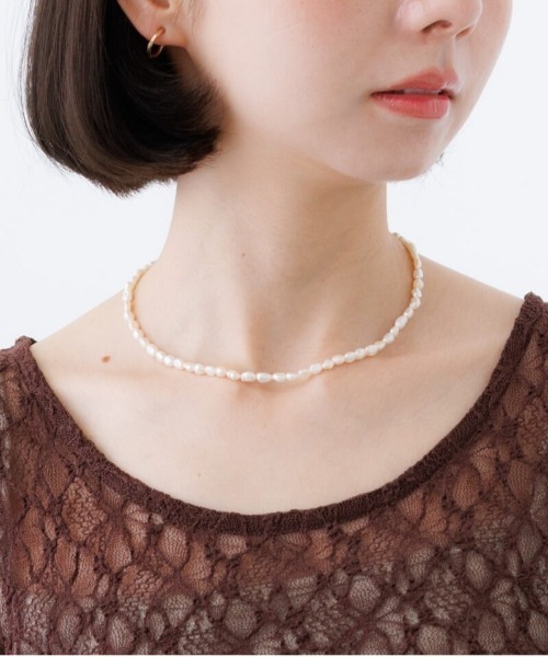 flower ネックレス フレッシュパールネックレス レディース : ZOZOTOWN