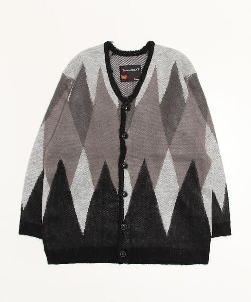 TOWNCRAFT（タウンクラフト） カーディガン SHAGGY JACQUARD CARDIGAN